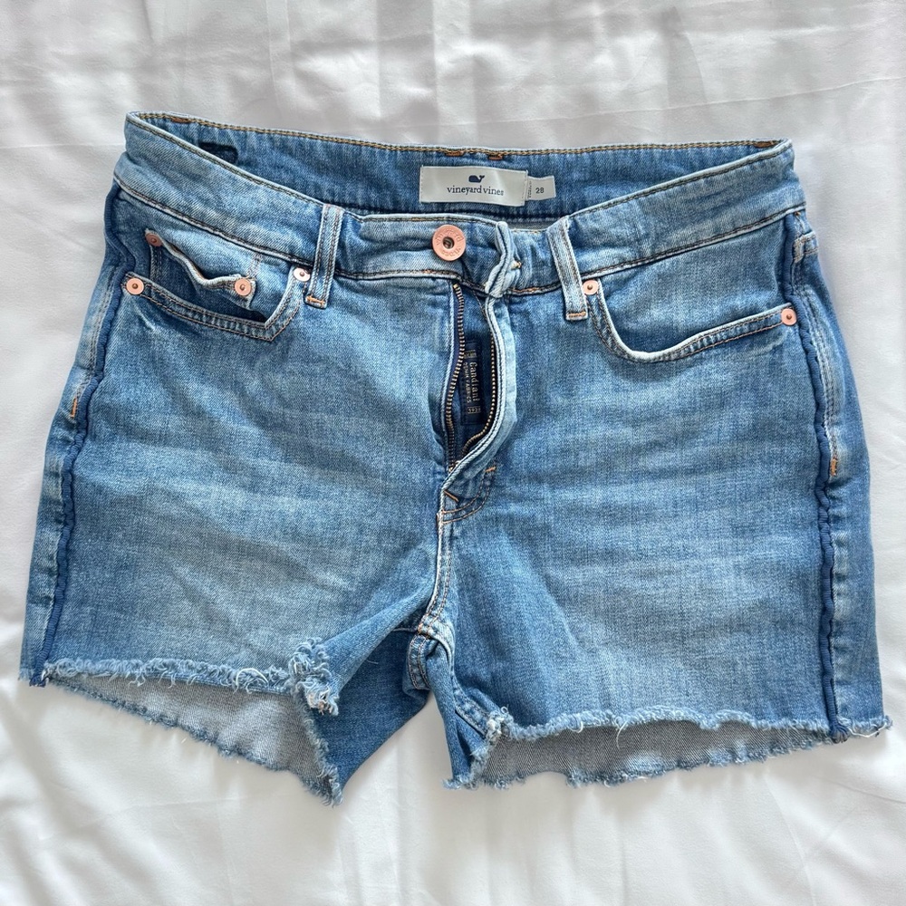 Vineyard Vines Women's Light Blue Jean Shorts
